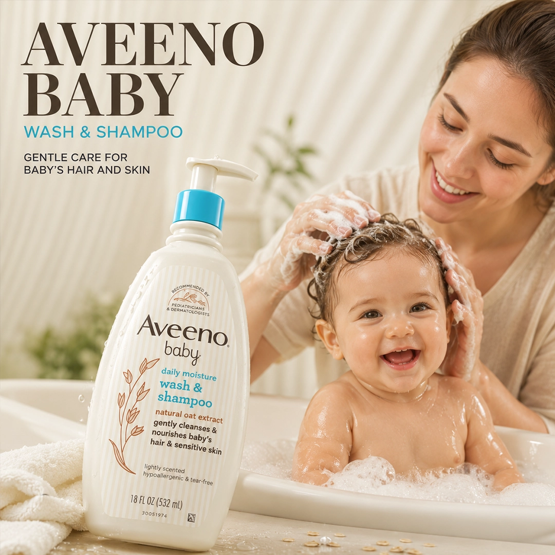AVEENO BABY WASH & SHAMPOO 532ML
