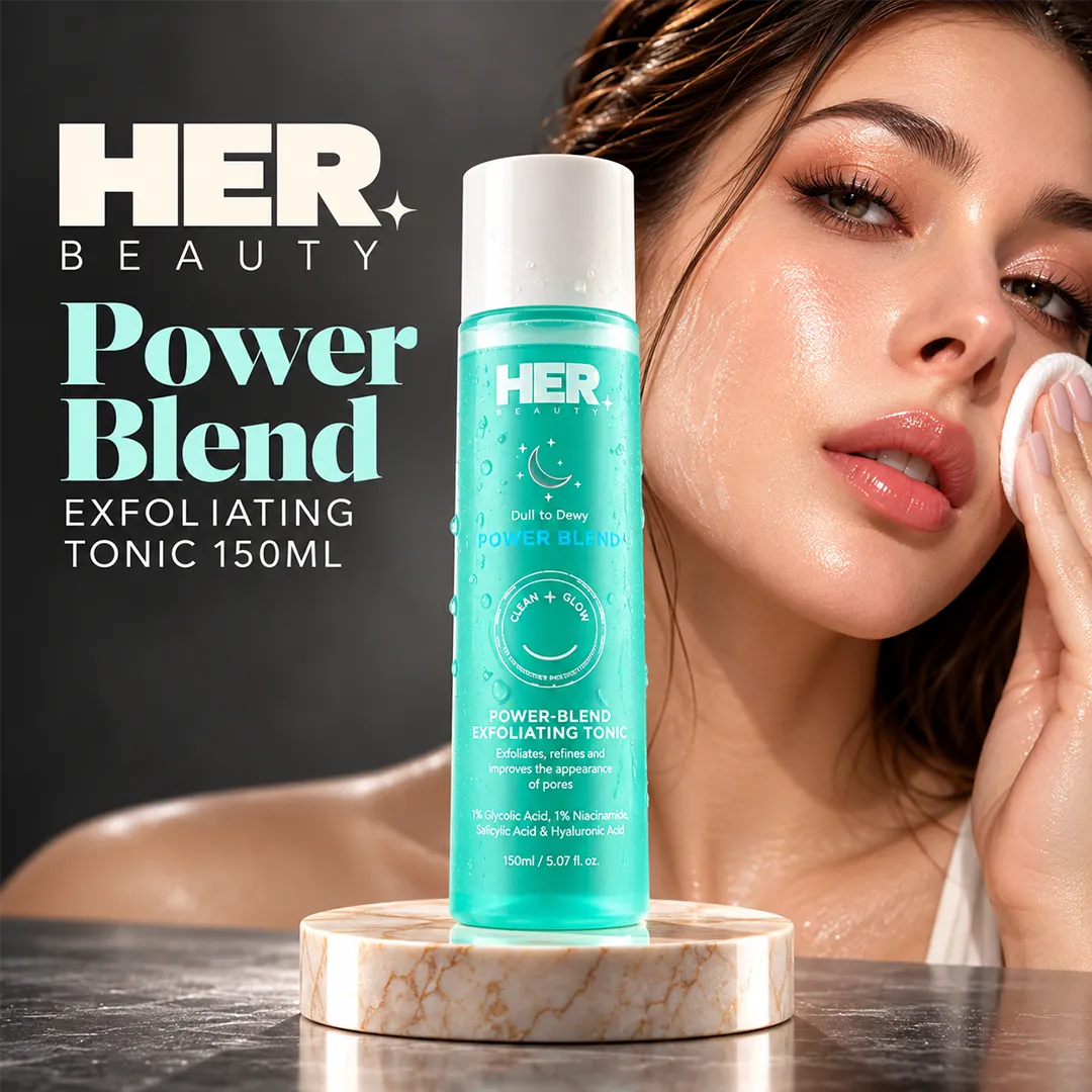HER BEAUTY POWER BLEND EXFOLIATING TONIC 150ML