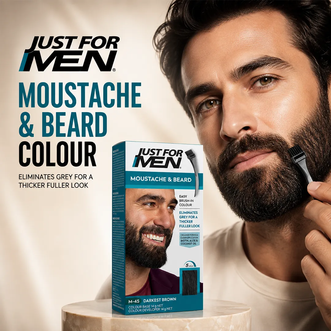 JUST FOR MEN COLOR BEARD DARKEST BROWN