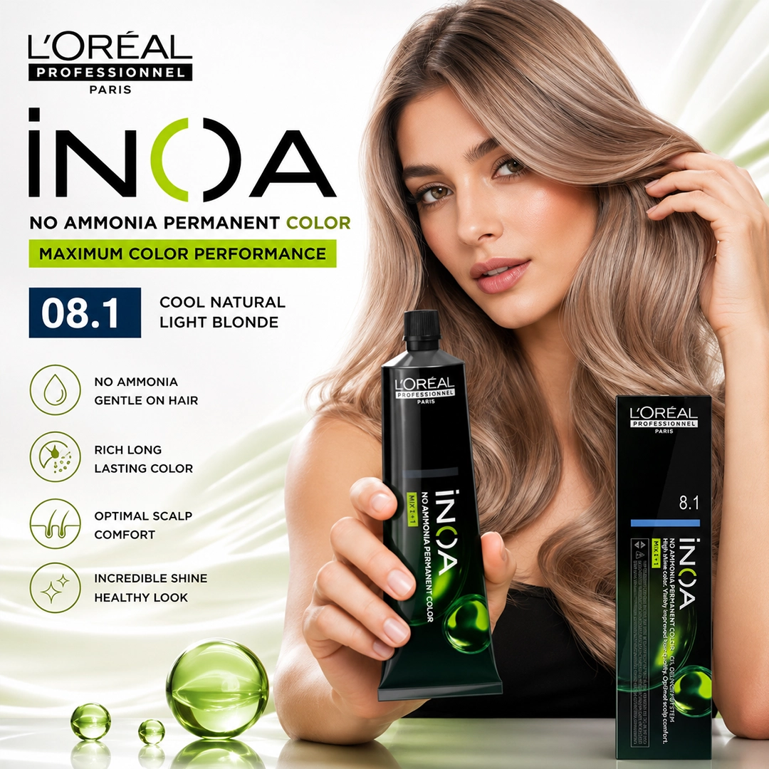 LOREAL PRO INOA HAIR COLOR 08.1