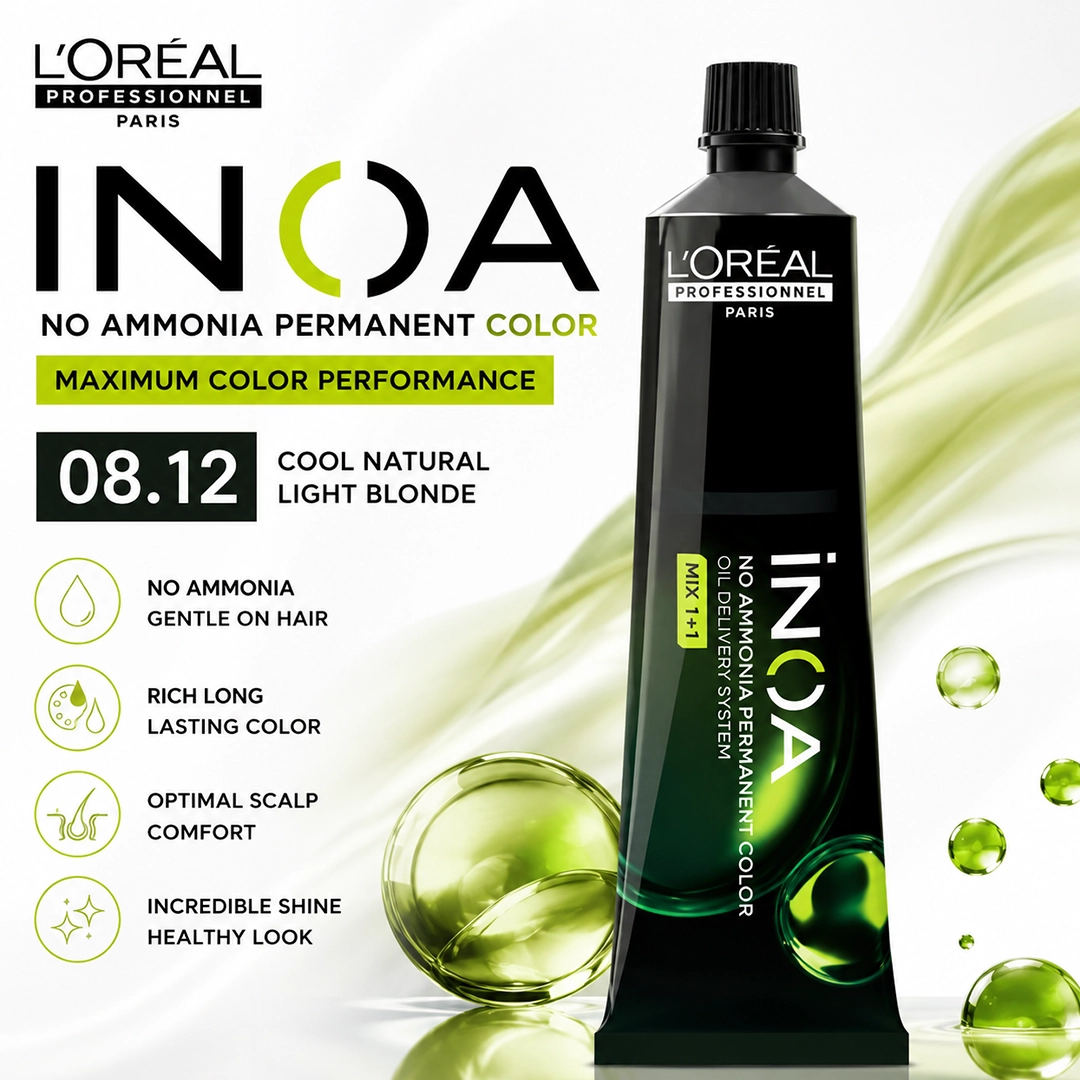 LOREAL PRO INOA HAIR COLOR 08.12