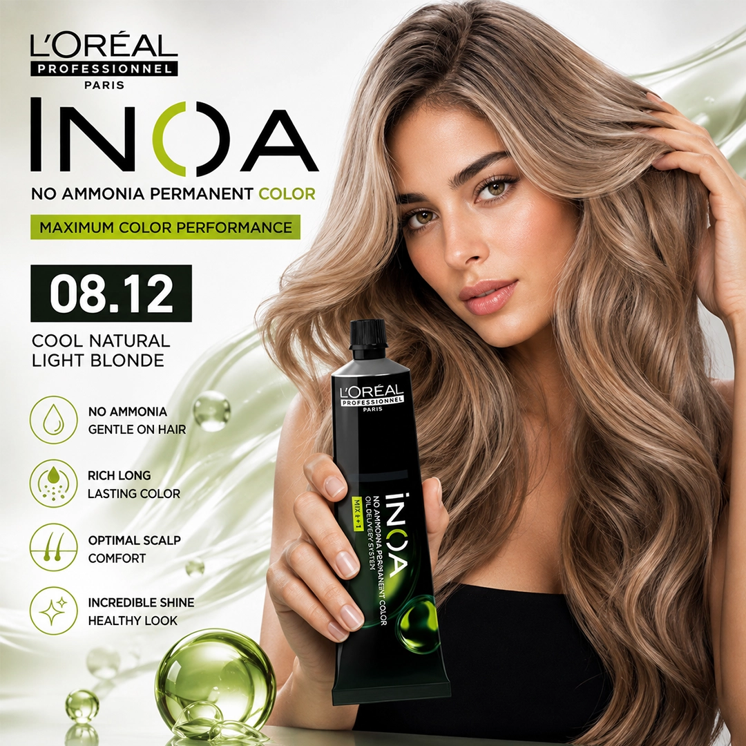 LOREAL PRO INOA HAIR COLOR 08.12