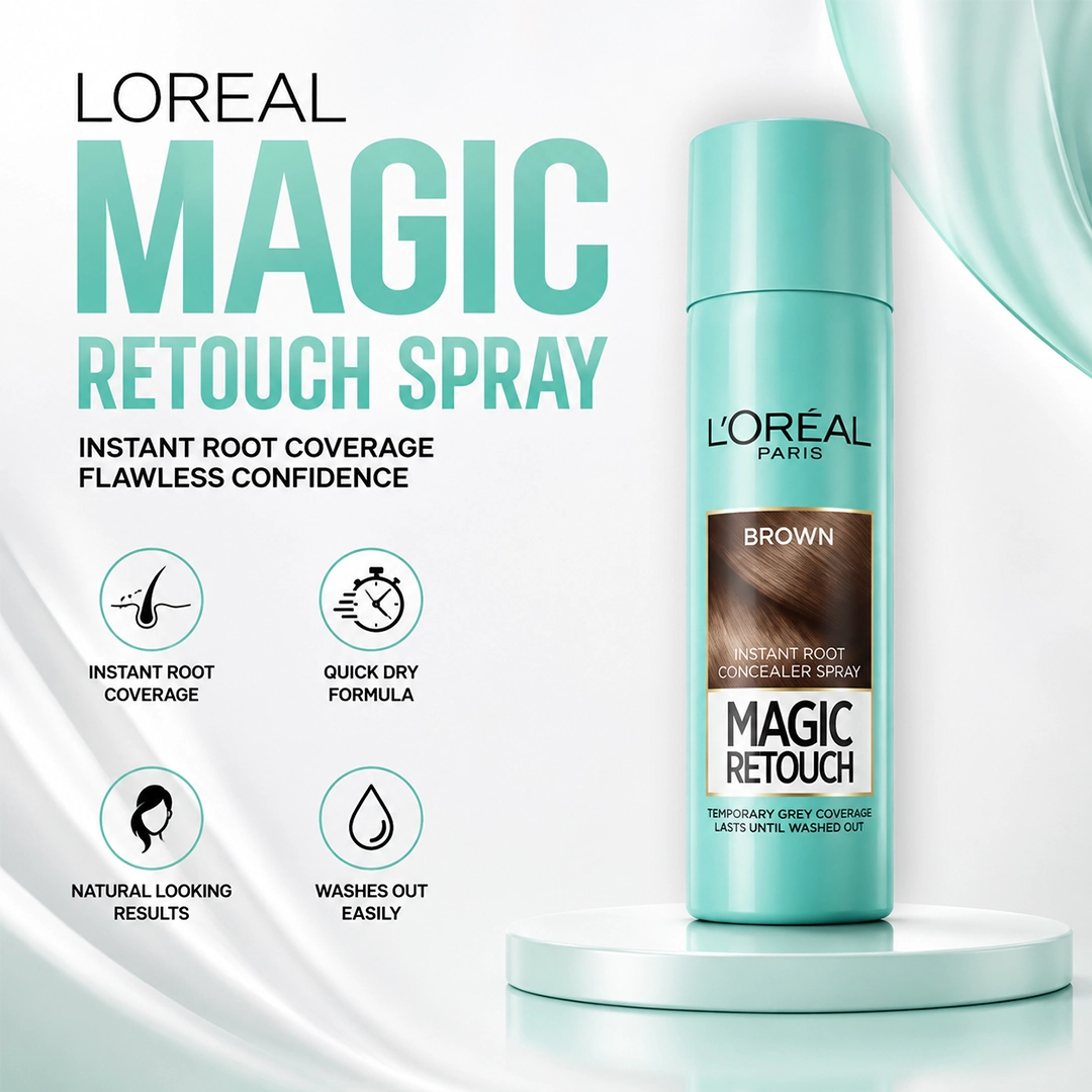 LOREAL MAGIC RETOUCH SPRAY 150ML BROWN