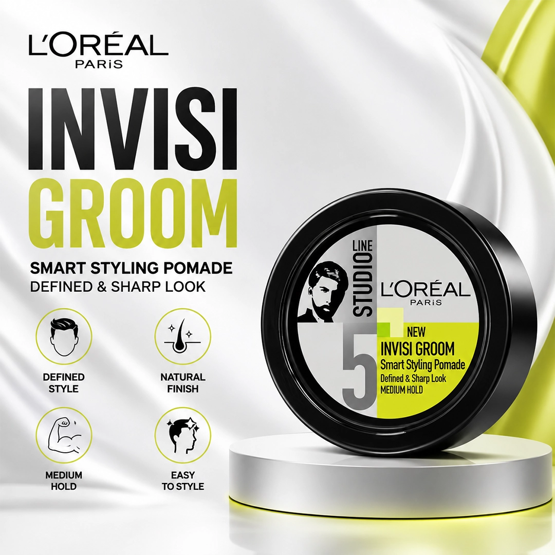 LOREAL INVISI GROOM HAIR GEL 75ML