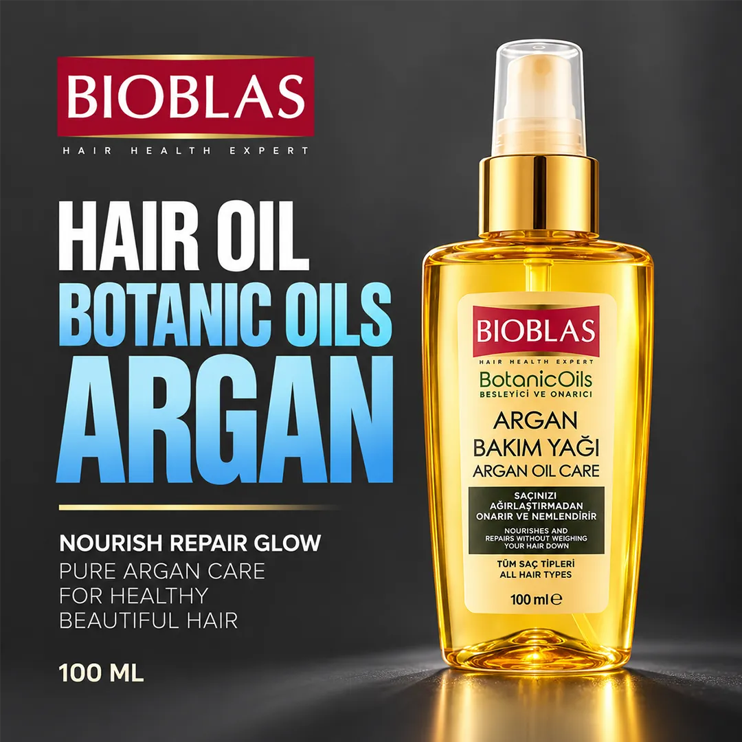 BIOBLAS HAIR OIL 100ML BOTANIC OILS ARGAN