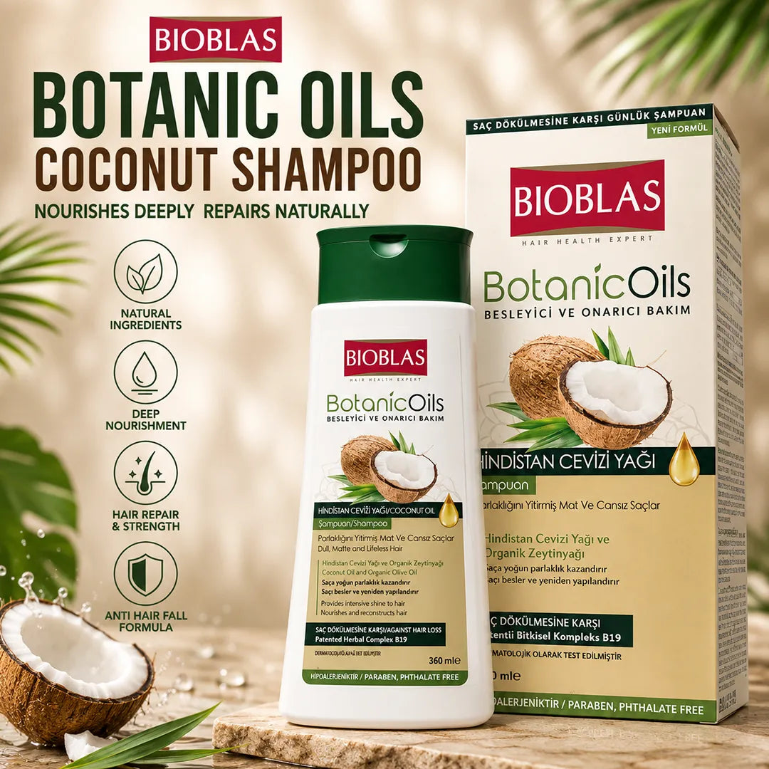 BIOBLAS SHAMPOO 360ML BOTANIC OILS COCONUT 150+