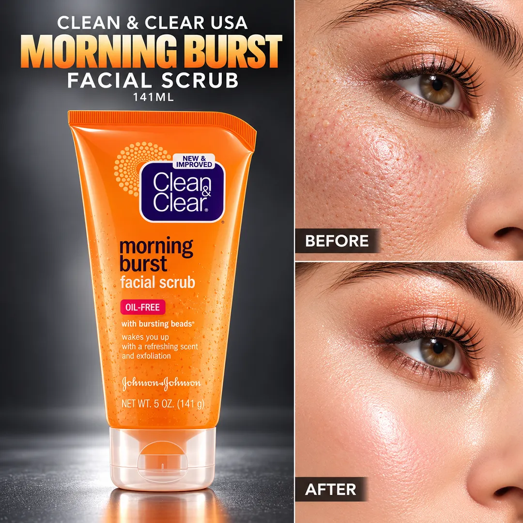 CLEAN CLEAR USA MORNING BRUST FACIAL SCRUB 141ML