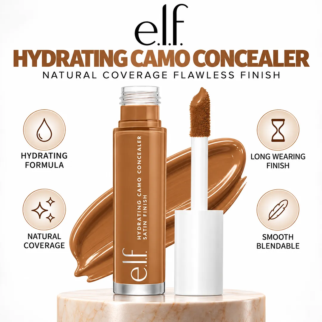 ELF HYDRATING CAMO CONCEALER 6ML DEEP CARAMEL