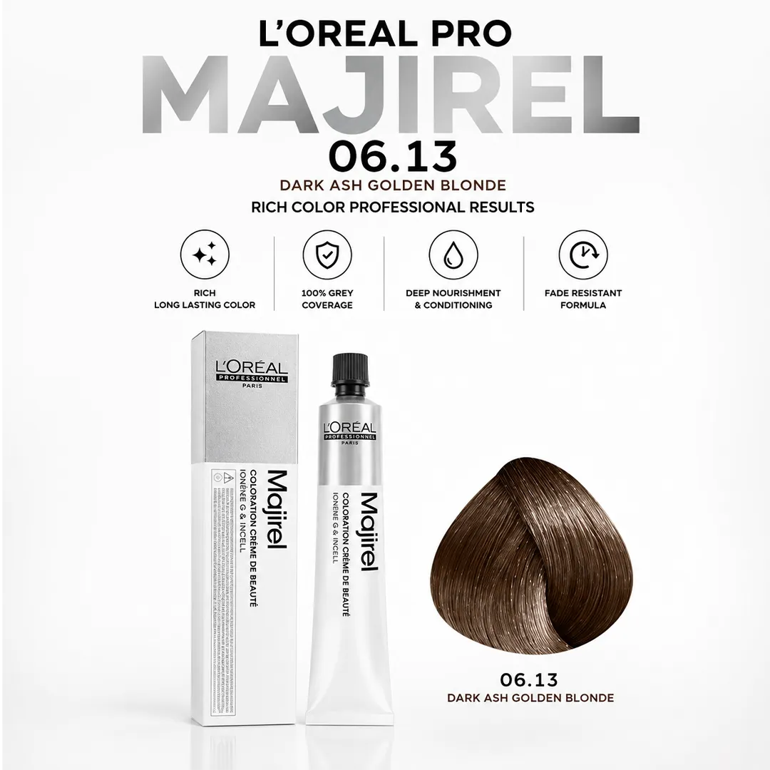 LOREAL PRO MAJIREL HAIR COLOR 06.13