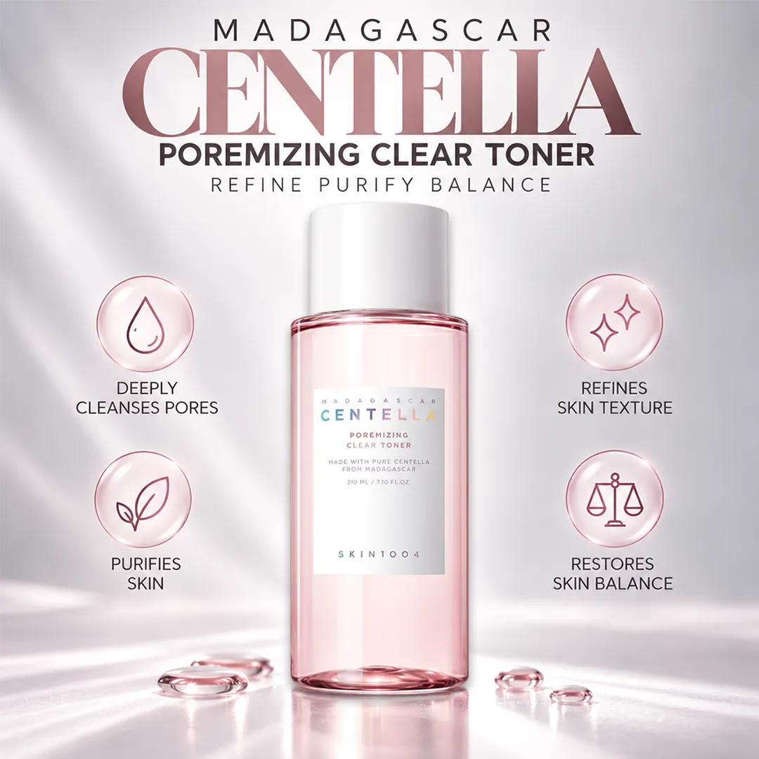 MADAGASCAR CENTELLA POREMIZING CLEAR TONER 210ML