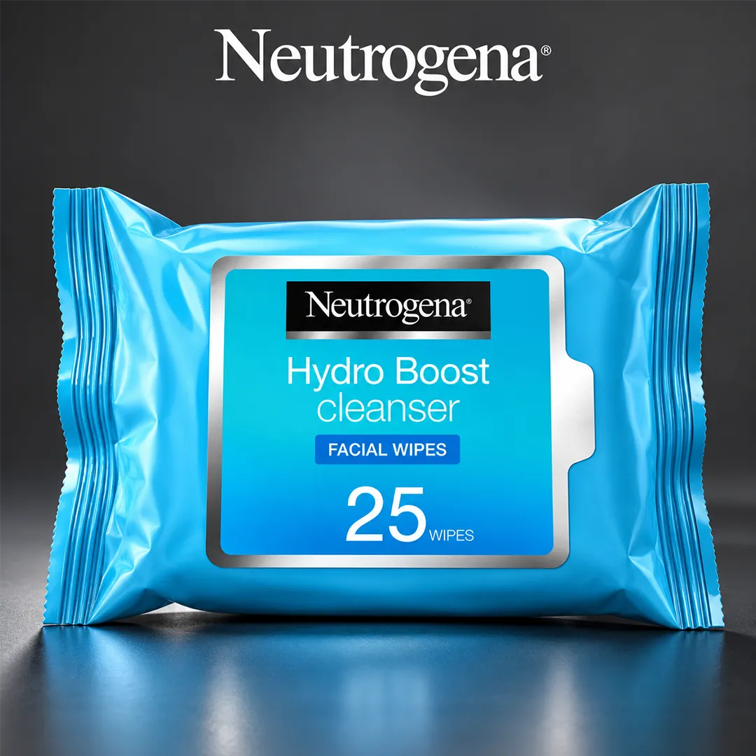 NEUTROGENA HYDRO BOOST CLEANSER FACIAL WIPES 25PCS