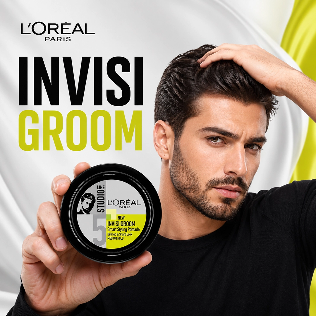 LOREAL INVISI GROOM HAIR GEL 75ML