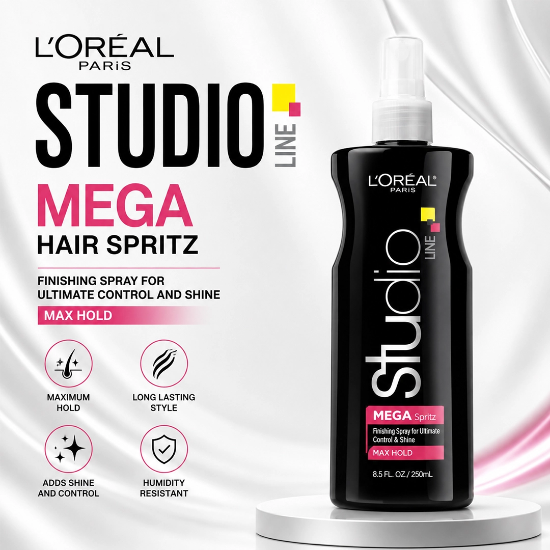 LOREAL USA HAIR SPRITZ 250ML STUDIO LINE MEGA