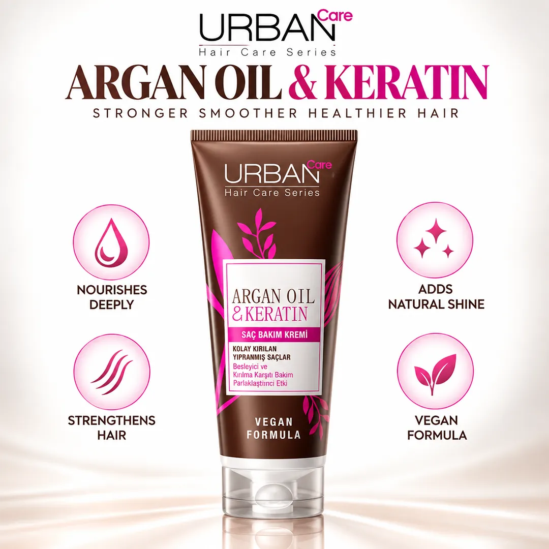 URBAN CARE ARGAN OIL & KERATIN CONDITIONER 250ML