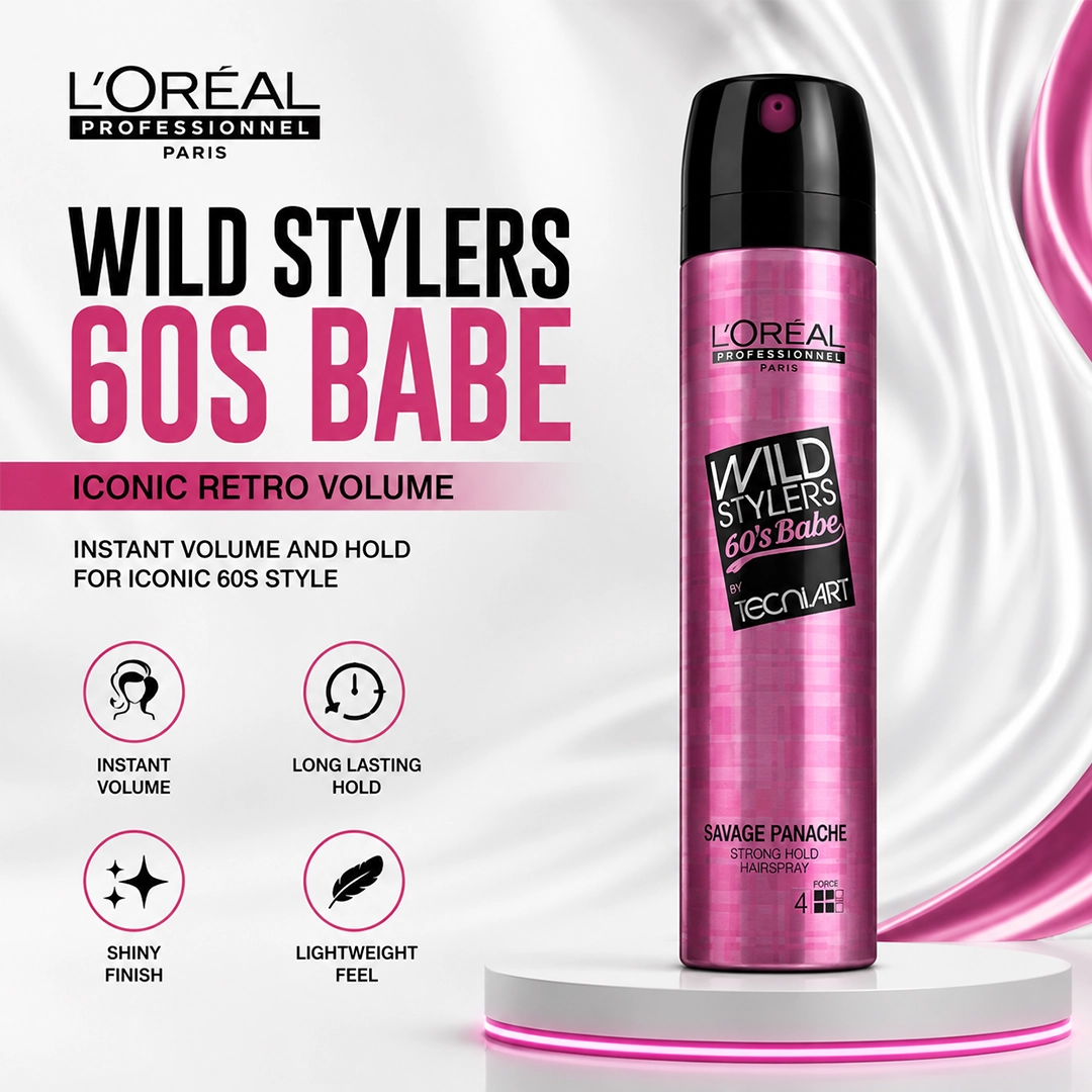 LOREAL WILD STYLERS 60S BABE 250ML