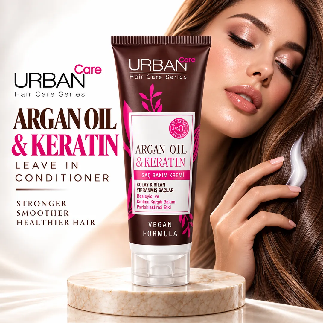 URBAN CARE ARGAN OIL & KERATIN LEAVE IN CONDITIONER 75ML