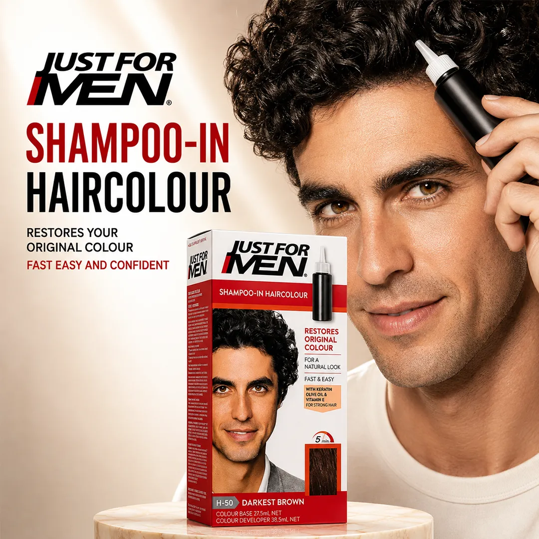 JUST FOR MEN COLOR HAIR DARKEST BROWN