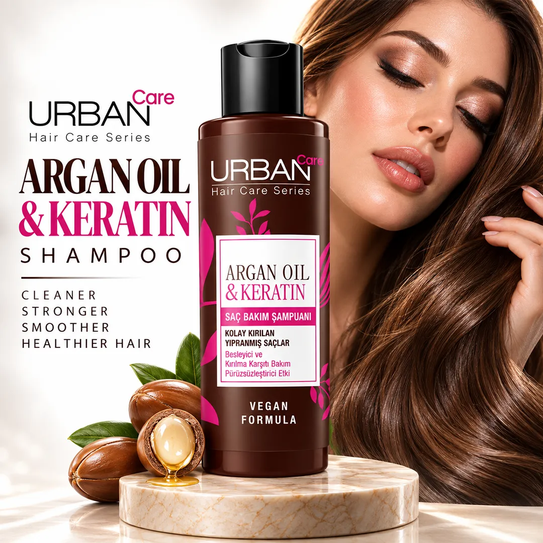 URBAN CARE ARGAN OIL & KERATIN SHAMPOO 250ML