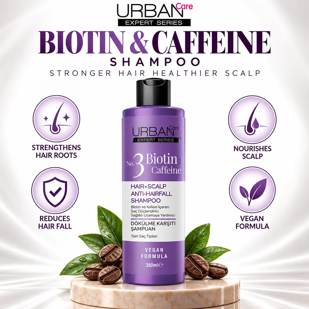 URBAN CARE BIOTIN & CAFFEINE SHAMPOO 350ML
