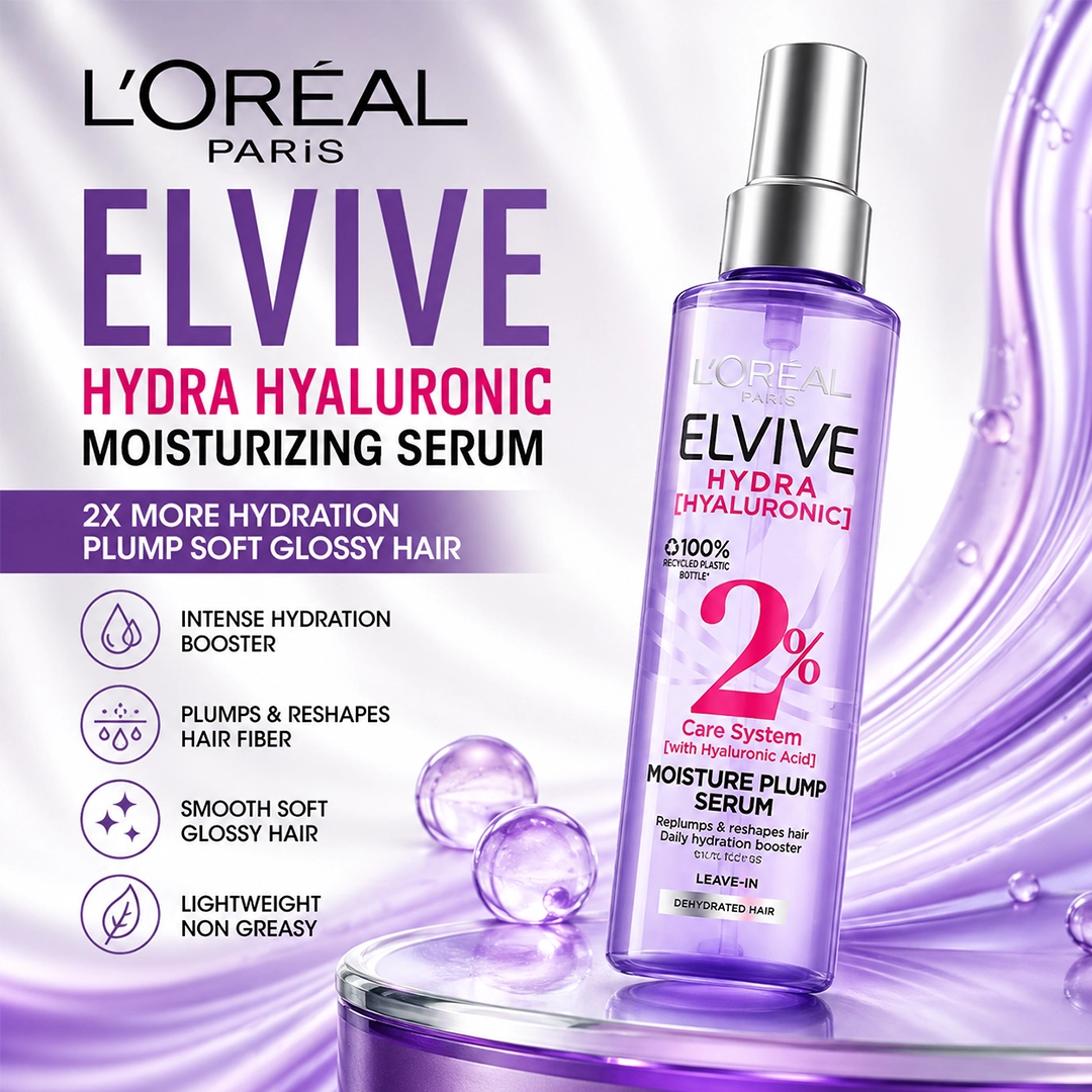 LOREAL ELVIVE HYDRA HYALURONIC MOISTURIZING SERUM 150ML