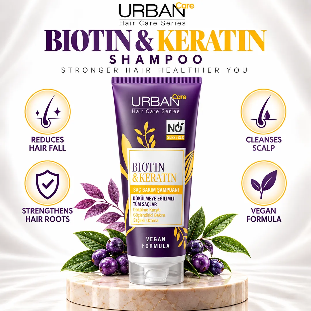 URBAN CARE BIOTIN & KERATIN SHAMPOO 250ML