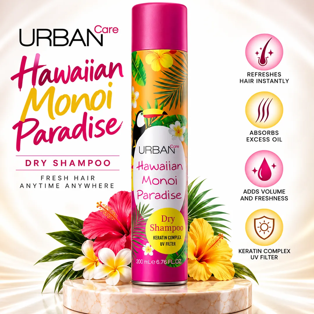 URBAN CARE DRY SHAMPOO 200ML HAWAIIAN MONOI PARADISE
