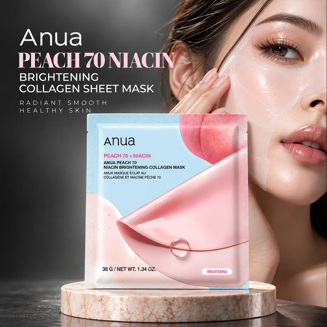 ANUA PEACH 70 NIACIN BRIGHTENING COLLAGEN SHEET MASK