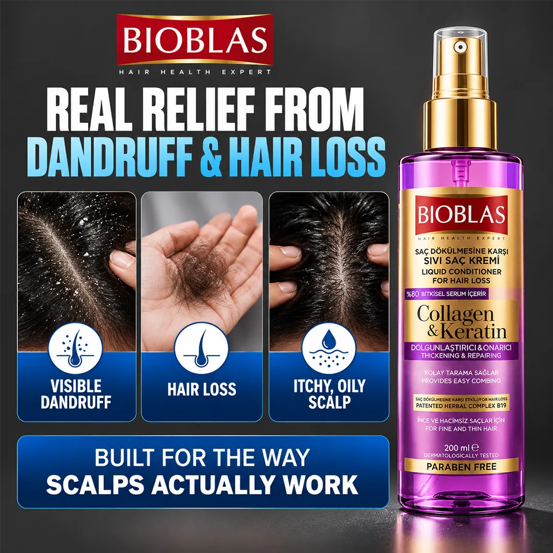 BIOBLAS LIQUID CONDITIONER 200ML COLLAGEN & KERATIN