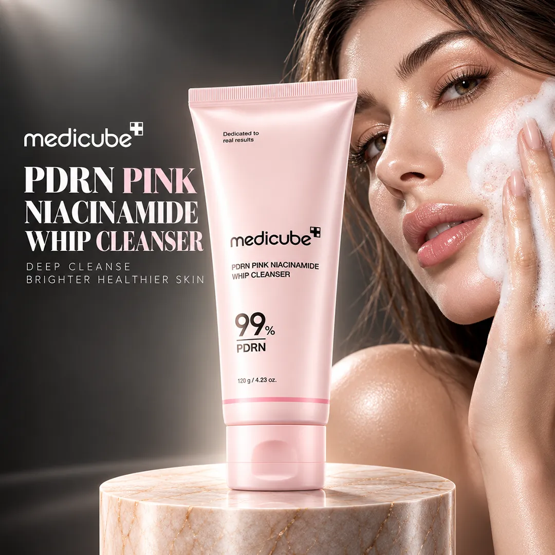MEDICUBE PDRN PINK NIACINAMIDE WHIP CLEANSER 120GM
