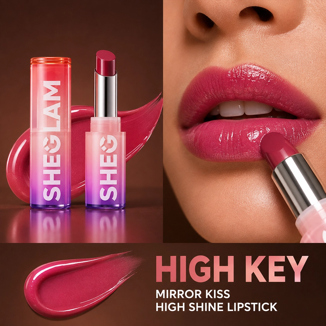 SHEGLAM MIRROR KISS HIGH SHINE LIPSTICK HIGH KEY