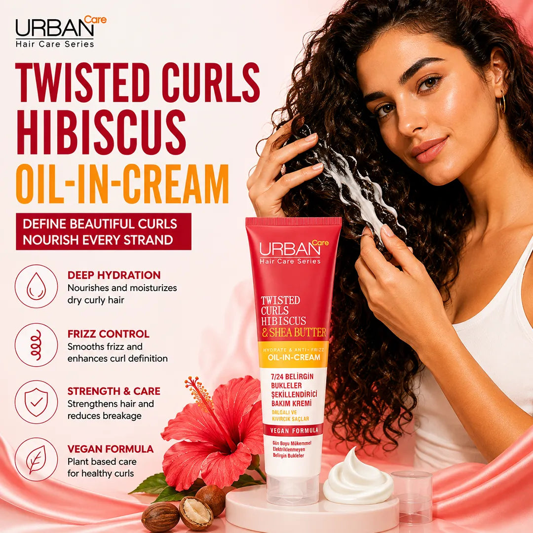 URBAN CARE TWISTED CURLS HIBISCUS OIL IN CREAM 175ML