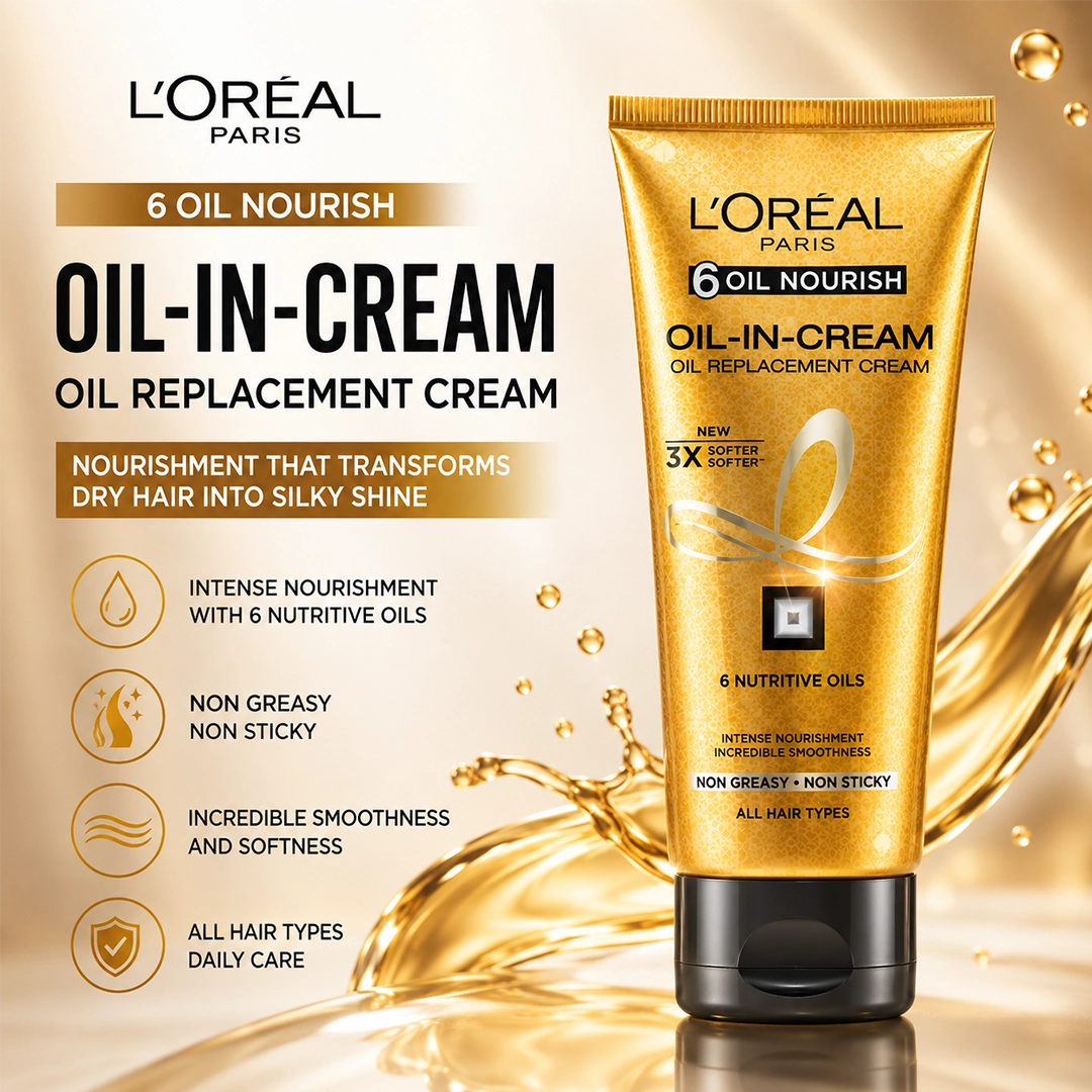 LOREAL 6 OIL NOURISH OIL IN CREAM 100ML