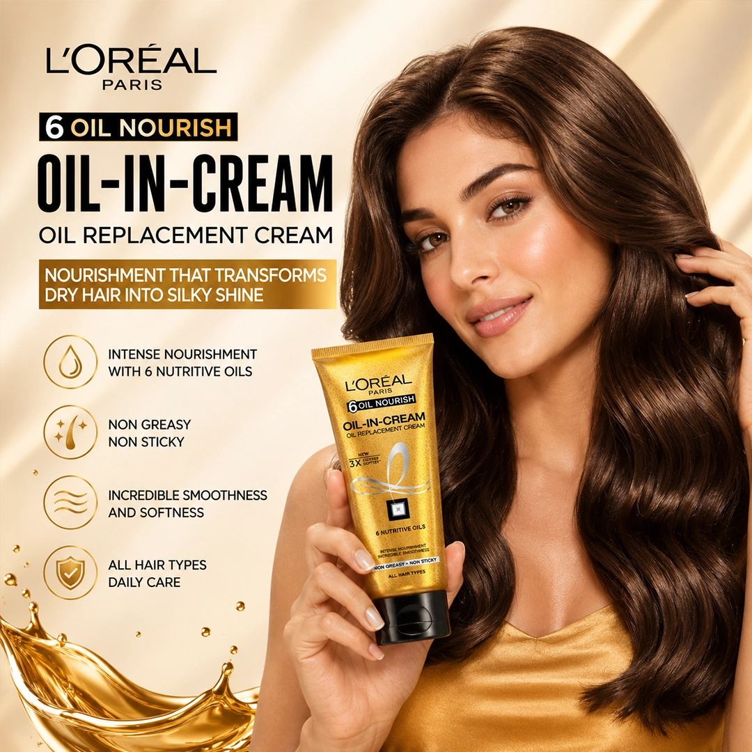 LOREAL 6 OIL NOURISH OIL IN CREAM 100ML