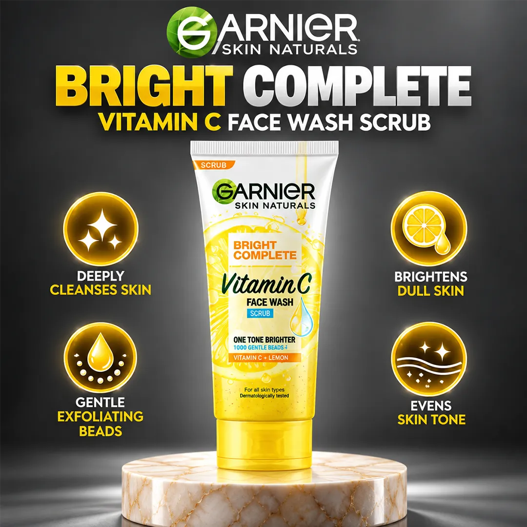 GARNIER INDO LIGHT COMPLETE BRIGHETING SCRUB 100ML