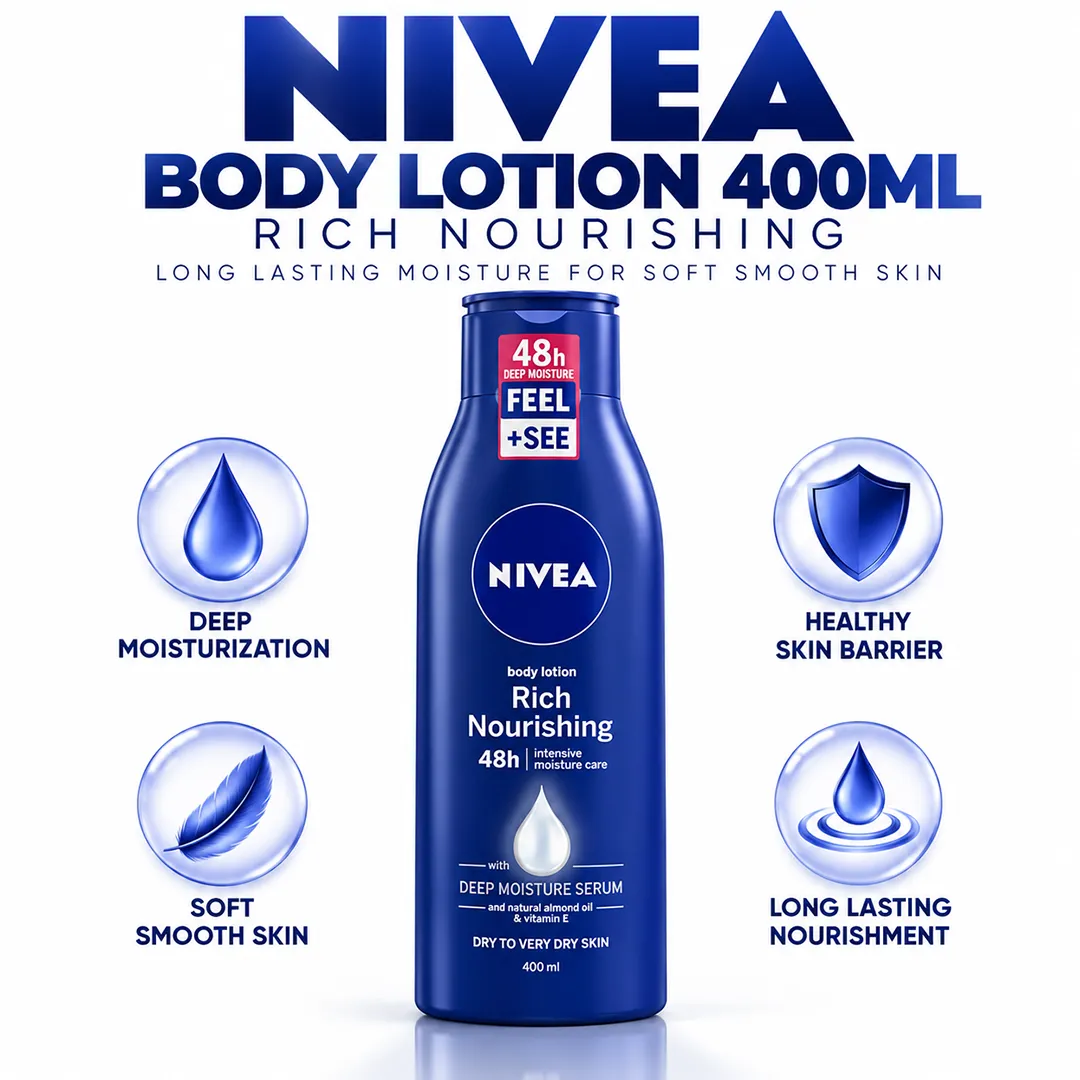 NIVEA BODY LOTION 400ML RICH NOURISHING