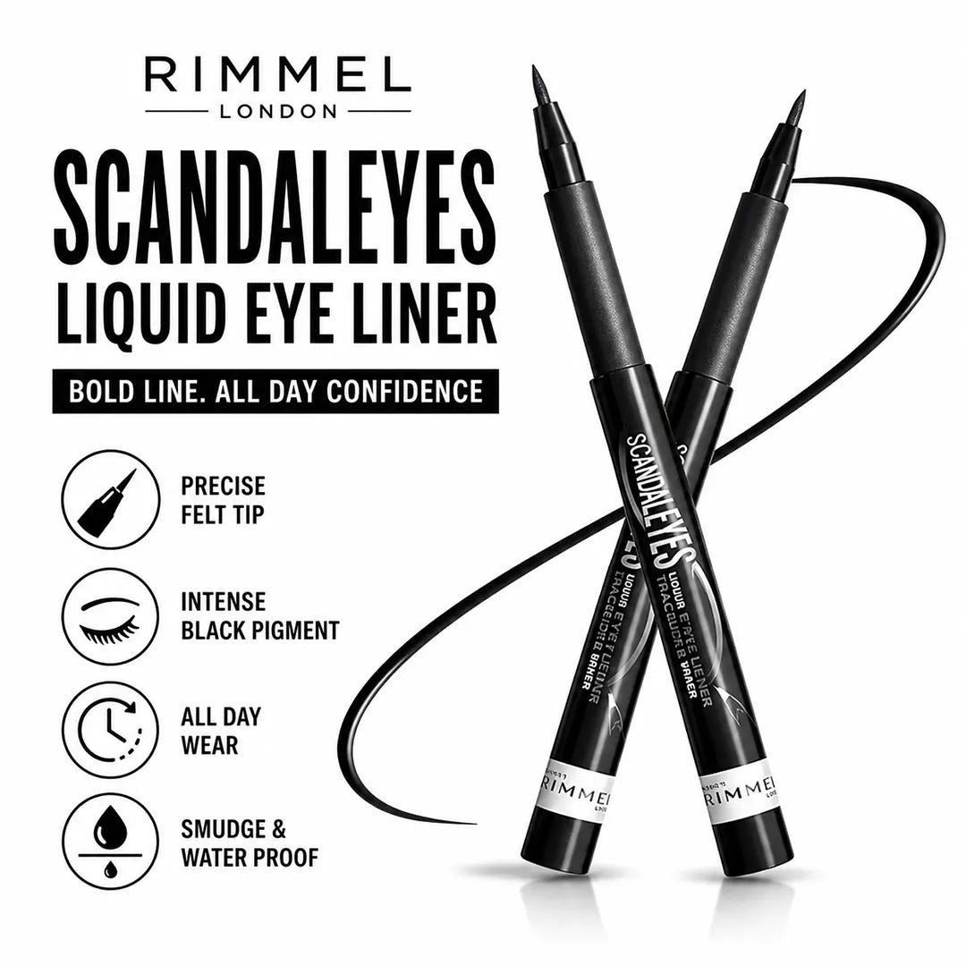 RIMMEL LIQUID EYE LINER SCANDALEYES