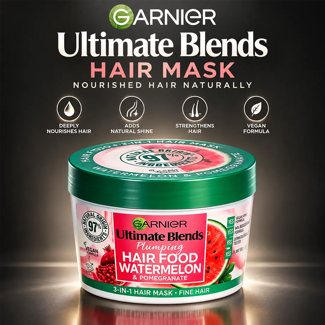 ULTIMATE BLENDS HAIR MASK 390ML WATERMELON & POMEGRANATE
