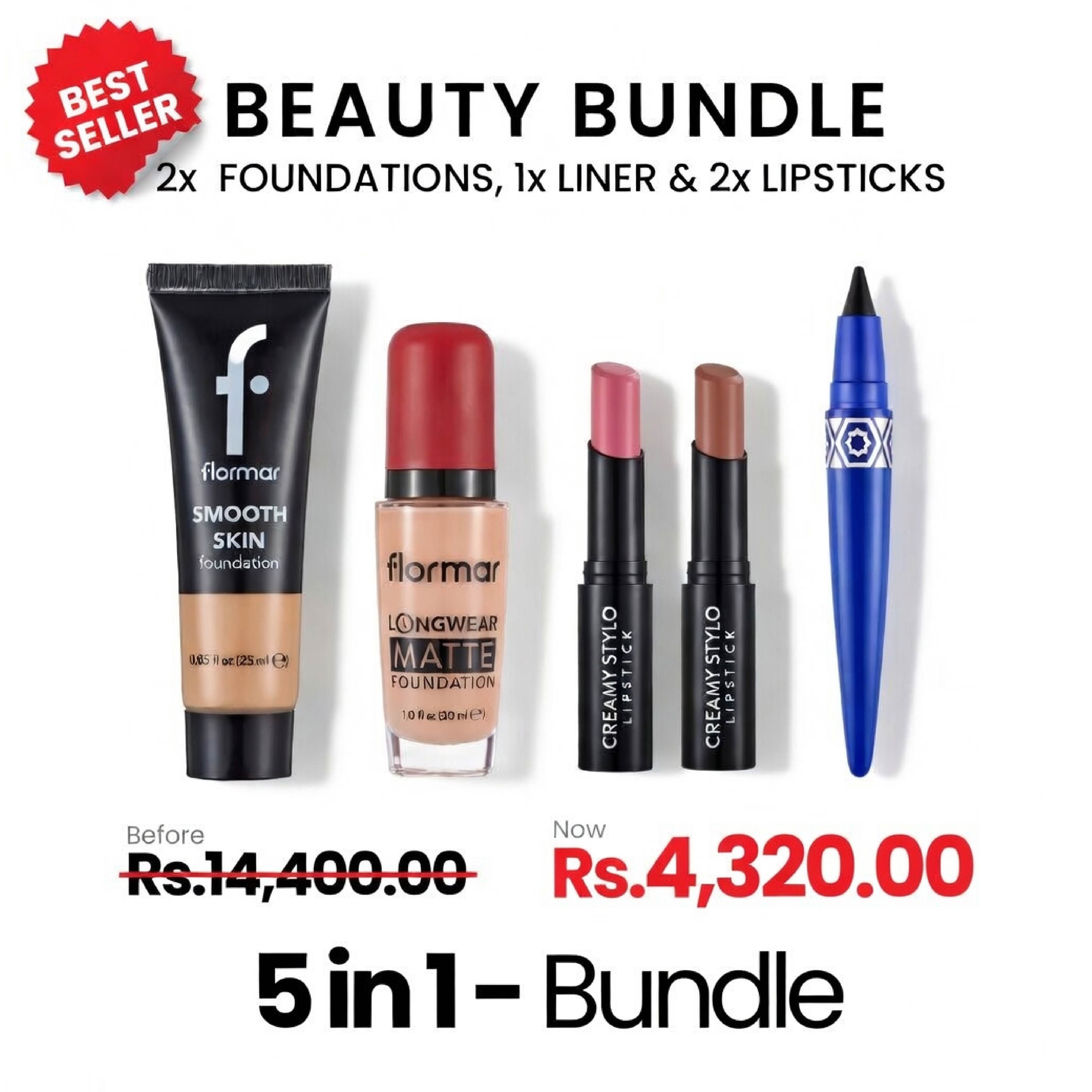 FLORMAR BEAUTY BUNDLE 5 IN 1