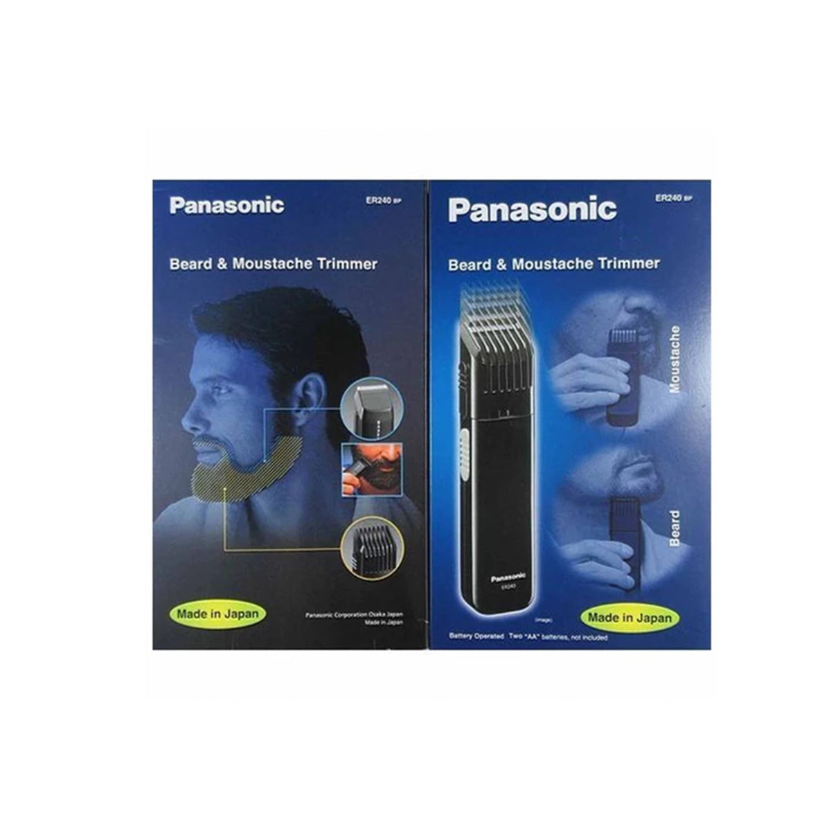 Panasonic ER240B Beard & Mustache Trimmer For Men – Cordless, Travel Size