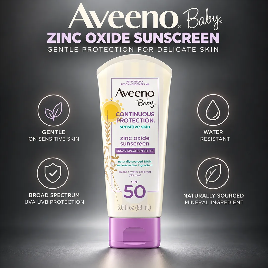 AVEENO BABY ZINC OXIDE SUNSCREEN 88ML