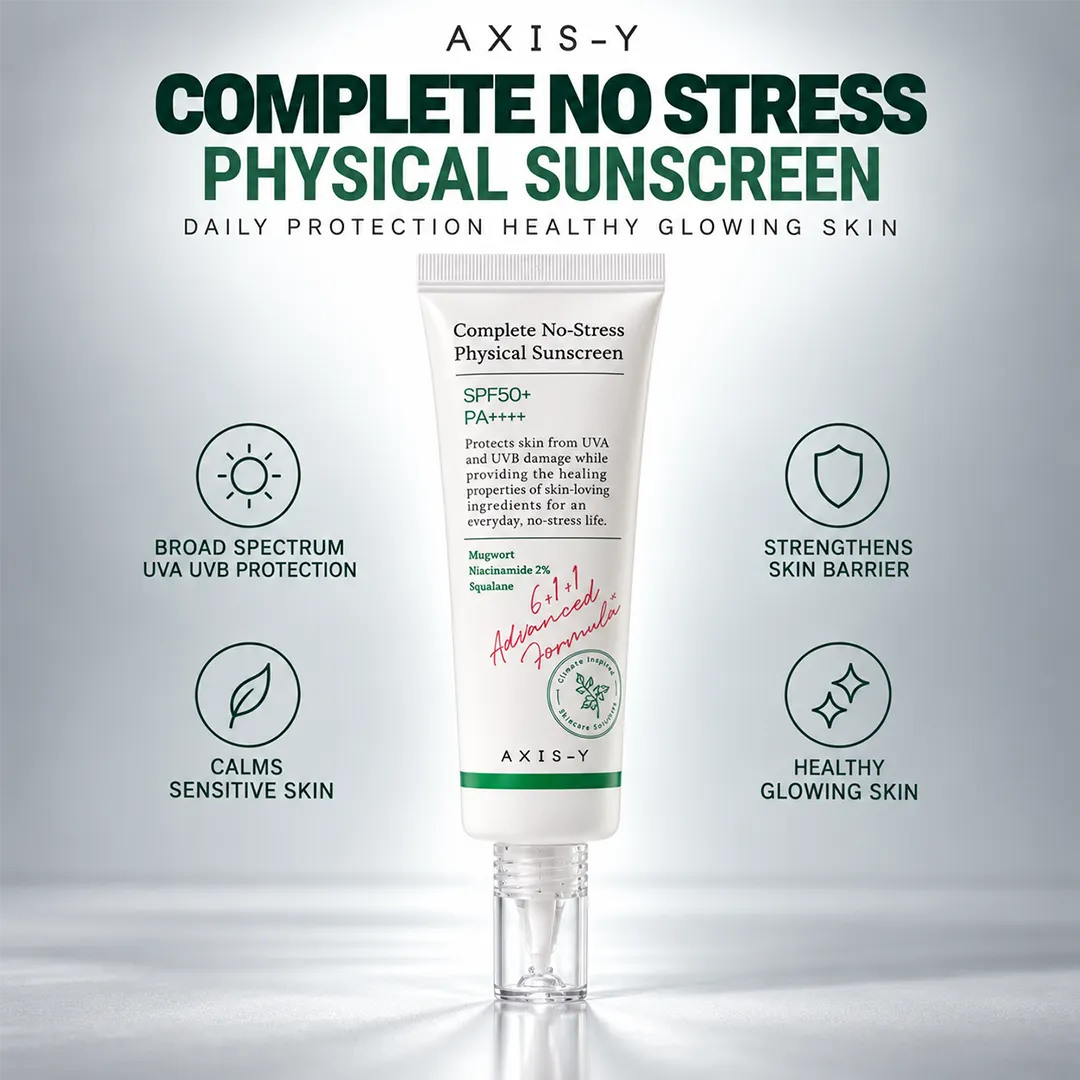 AXIS Y COMPLETE NO STRESS PHYSICAL SUNSCREEN SPF50 50ML