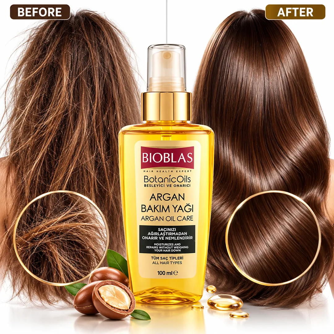 BIOBLAS HAIR OIL 100ML BOTANIC OILS ARGAN