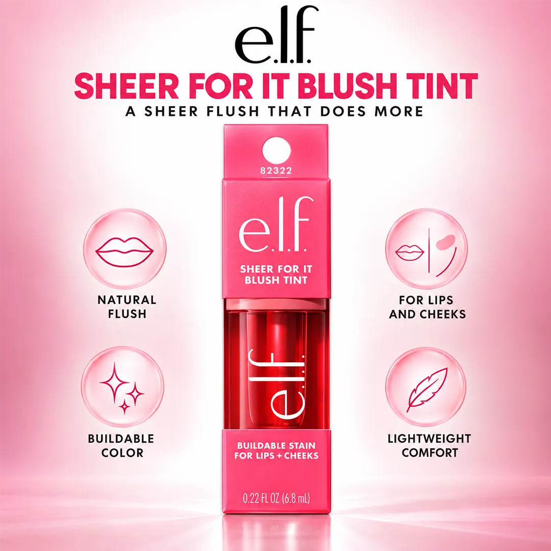 ELF SHEER FOR IT BLUSH TINT PONK POSITIVE