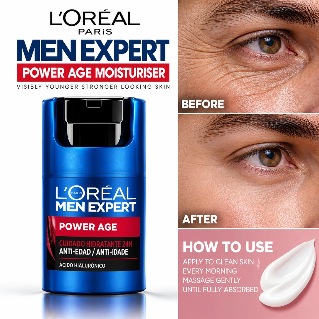 LOREAL MEN EXPERT POWER AGE MOISTURISER 50ML