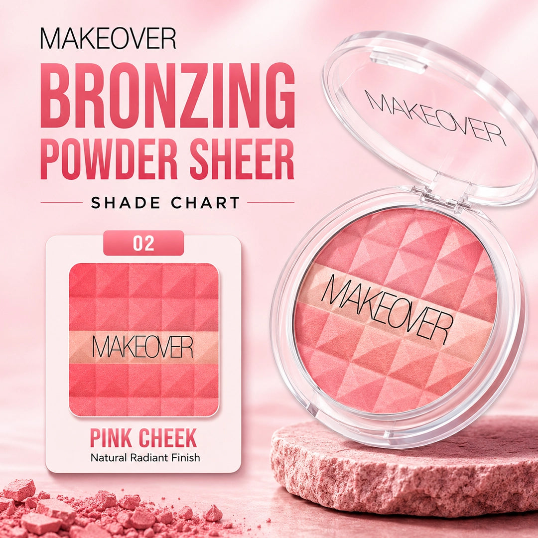 MAKEOVER BRONZING POWDER SHEER  02 PINK CHEEK