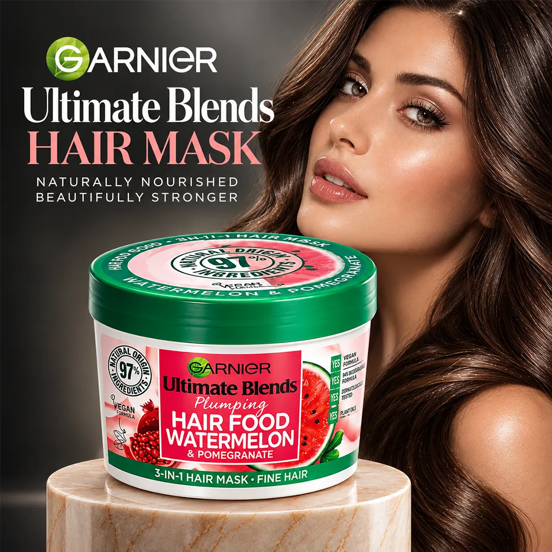 ULTIMATE BLENDS HAIR MASK 390ML WATERMELON & POMEGRANATE