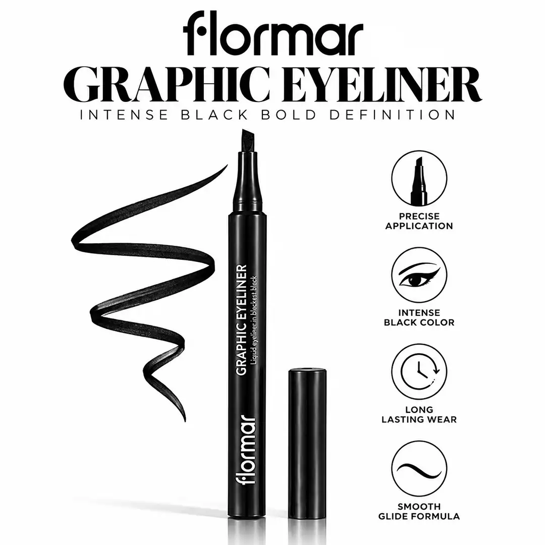 FLORMAR EYELINER LIQUID GRAPHIC