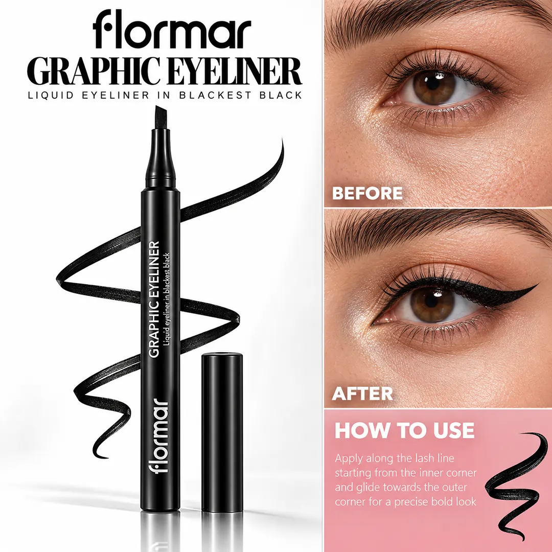 FLORMAR EYELINER LIQUID GRAPHIC