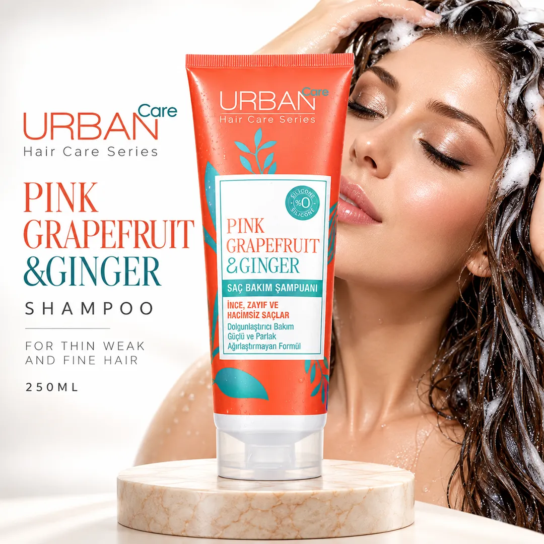 URBAN CARE PINK GRAPEFRUIT & GINGER SHAMPOO 250ML