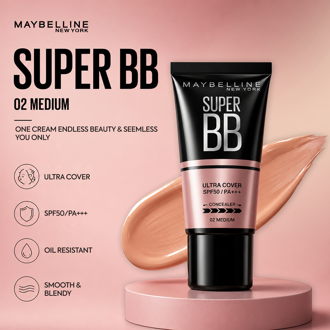 MAYBELLINE SUPER BB 02 MEDIUM (1655)